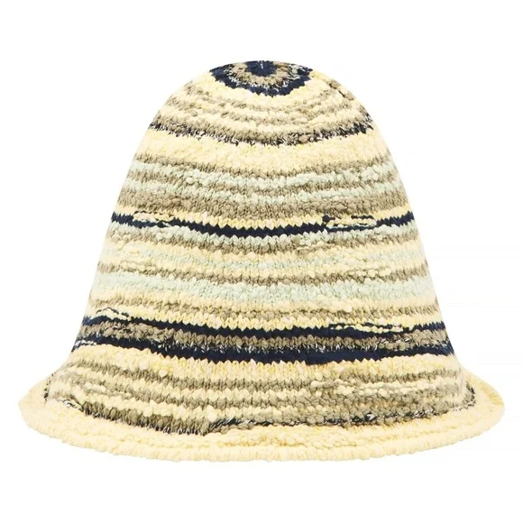 Marni Soft Cotton Knit Crochet Bucket HatIndia Yellow